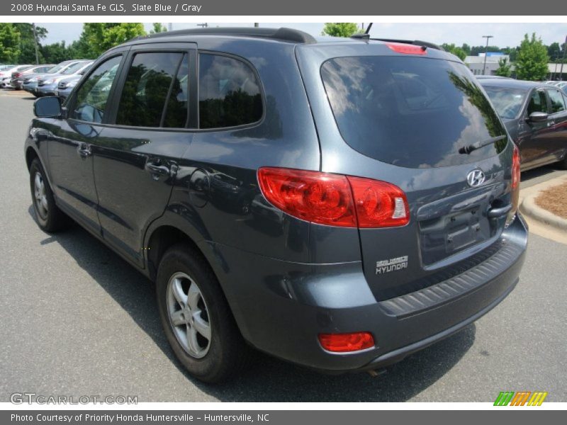 Slate Blue / Gray 2008 Hyundai Santa Fe GLS