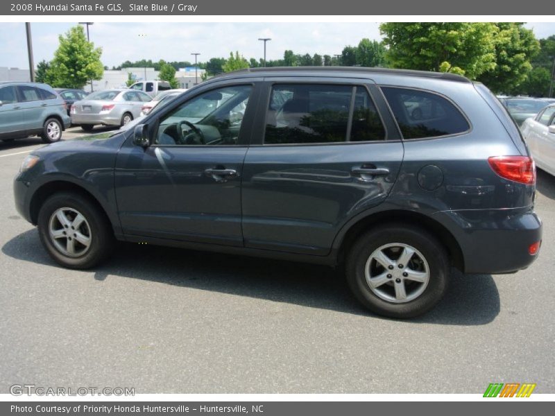 Slate Blue / Gray 2008 Hyundai Santa Fe GLS