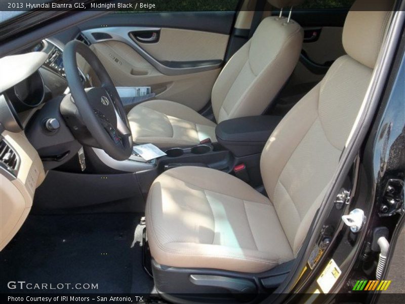 Midnight Black / Beige 2013 Hyundai Elantra GLS