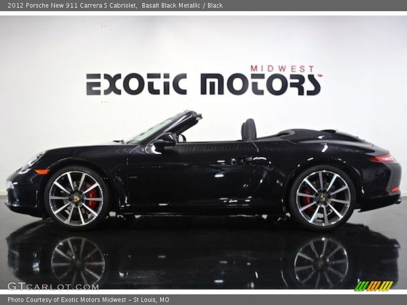 Basalt Black Metallic / Black 2012 Porsche New 911 Carrera S Cabriolet