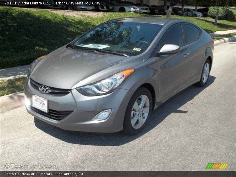 Harbor Gray Metallic / Gray 2013 Hyundai Elantra GLS
