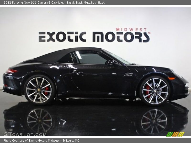 Basalt Black Metallic / Black 2012 Porsche New 911 Carrera S Cabriolet