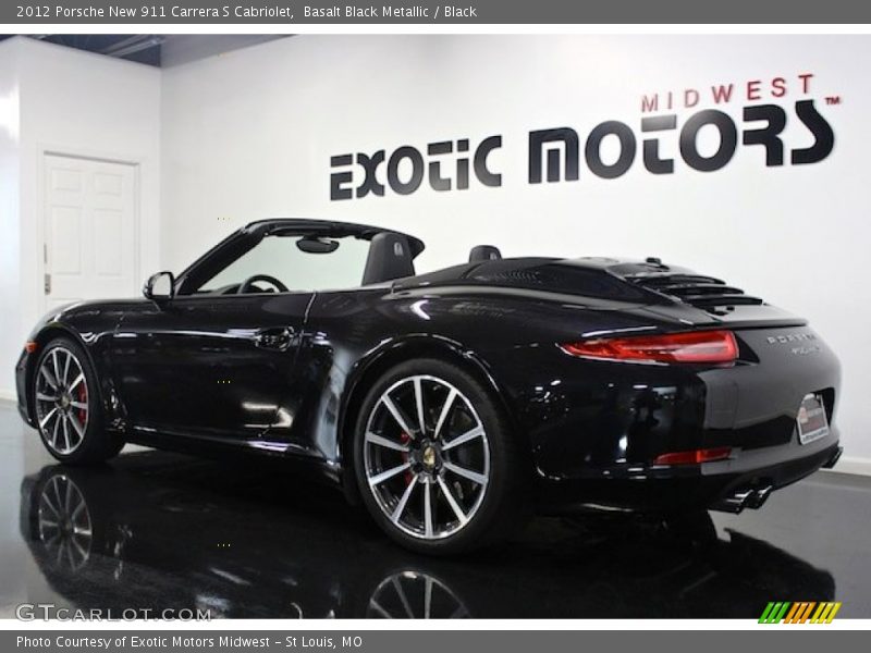 Basalt Black Metallic / Black 2012 Porsche New 911 Carrera S Cabriolet