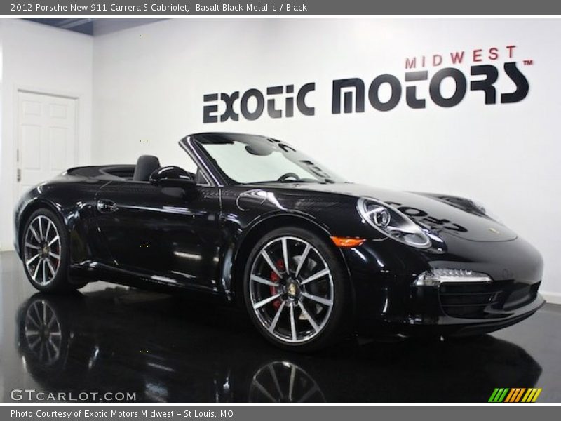 Basalt Black Metallic / Black 2012 Porsche New 911 Carrera S Cabriolet