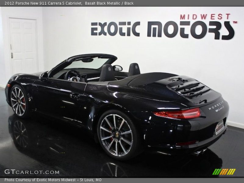 Basalt Black Metallic / Black 2012 Porsche New 911 Carrera S Cabriolet