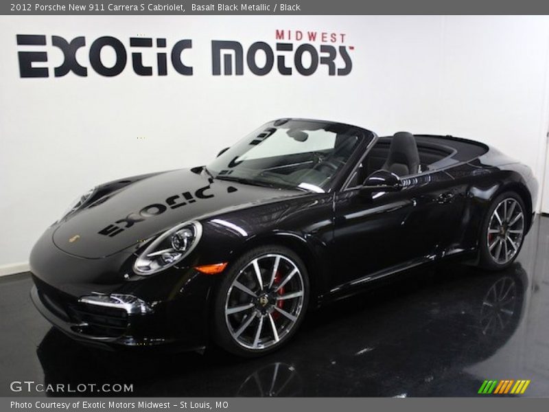 Basalt Black Metallic / Black 2012 Porsche New 911 Carrera S Cabriolet