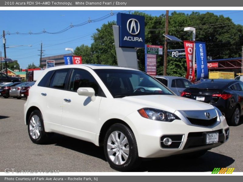 White Diamond Pearl / Ebony 2010 Acura RDX SH-AWD Technology