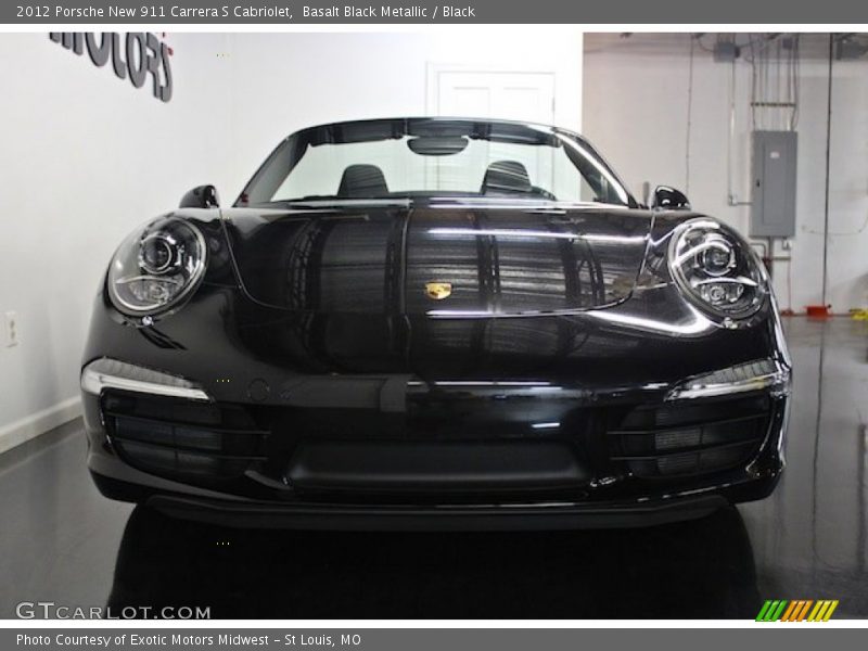 Basalt Black Metallic / Black 2012 Porsche New 911 Carrera S Cabriolet