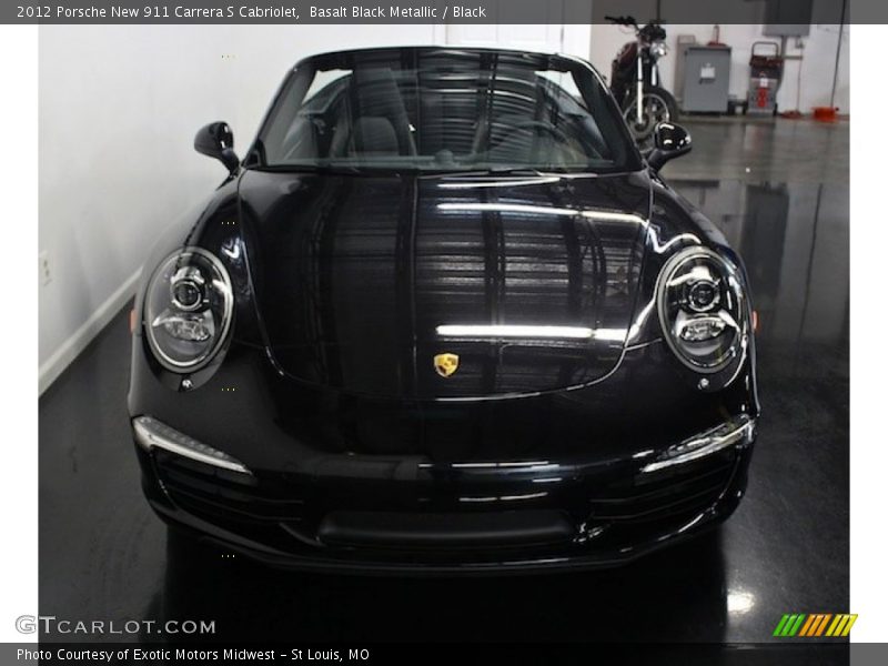 Basalt Black Metallic / Black 2012 Porsche New 911 Carrera S Cabriolet