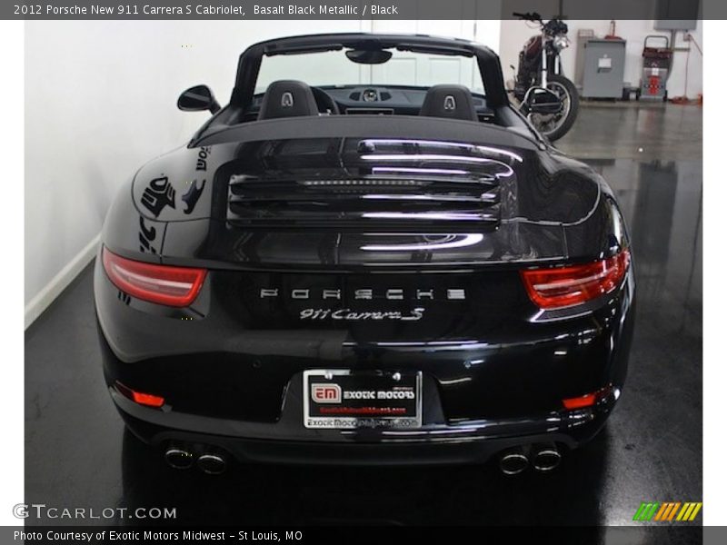 Basalt Black Metallic / Black 2012 Porsche New 911 Carrera S Cabriolet