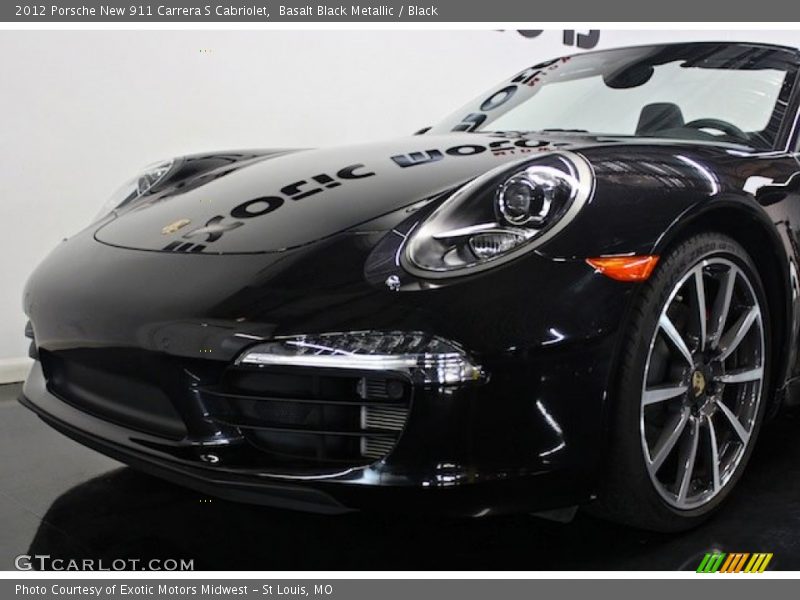 Basalt Black Metallic / Black 2012 Porsche New 911 Carrera S Cabriolet