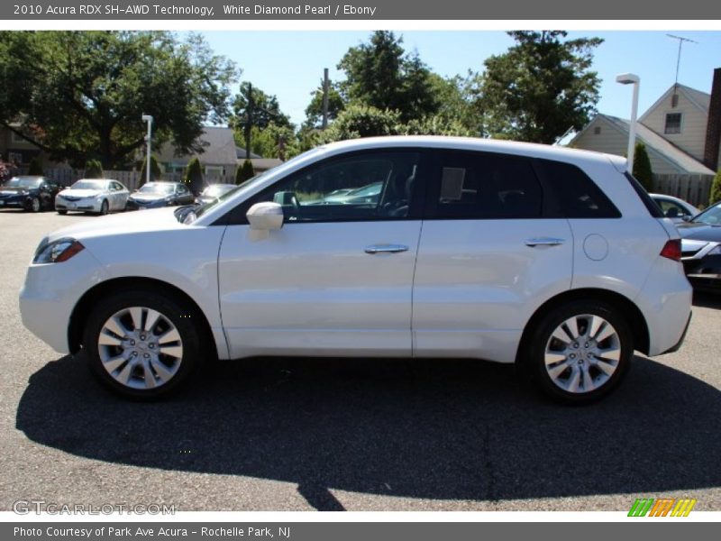 White Diamond Pearl / Ebony 2010 Acura RDX SH-AWD Technology