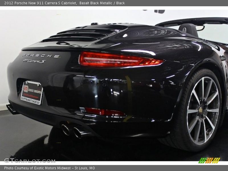 Basalt Black Metallic / Black 2012 Porsche New 911 Carrera S Cabriolet