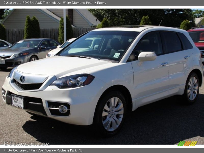 White Diamond Pearl / Ebony 2010 Acura RDX SH-AWD Technology