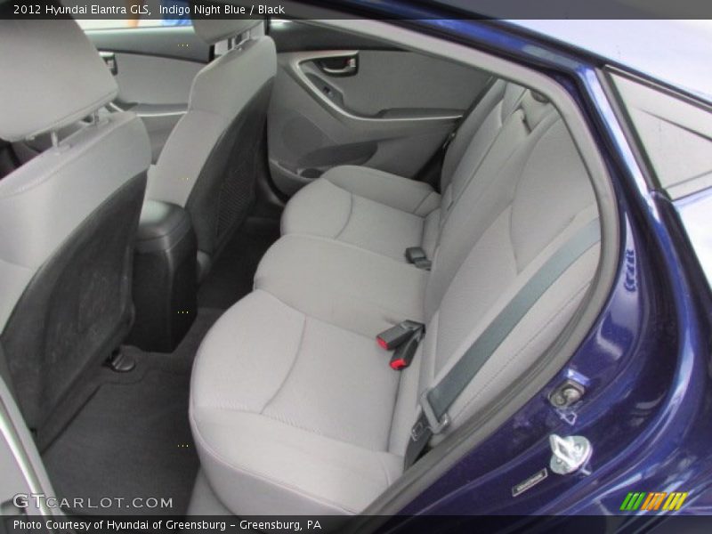 Indigo Night Blue / Black 2012 Hyundai Elantra GLS