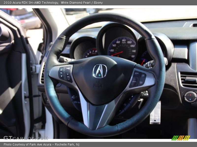 White Diamond Pearl / Ebony 2010 Acura RDX SH-AWD Technology