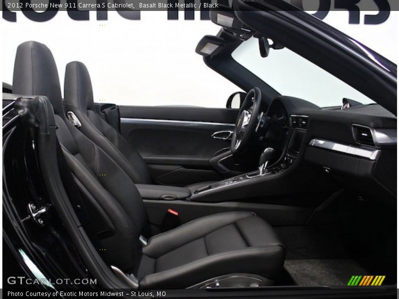 Basalt Black Metallic / Black 2012 Porsche New 911 Carrera S Cabriolet