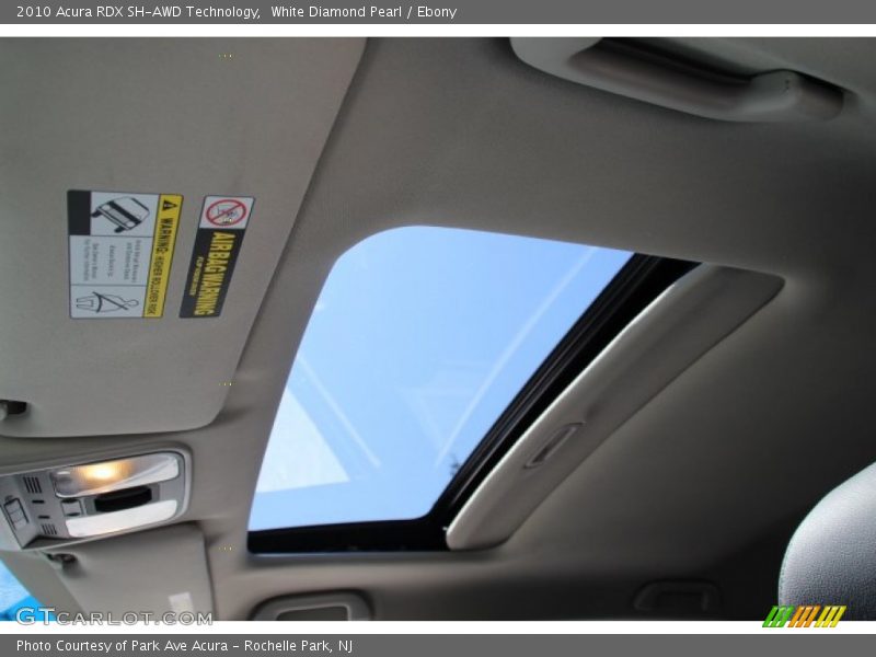 White Diamond Pearl / Ebony 2010 Acura RDX SH-AWD Technology