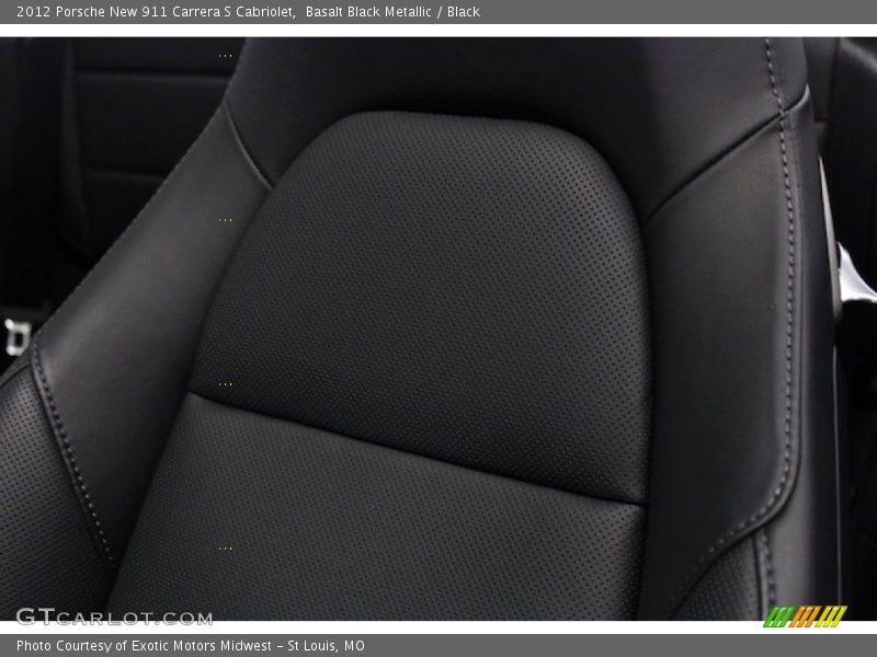 Basalt Black Metallic / Black 2012 Porsche New 911 Carrera S Cabriolet