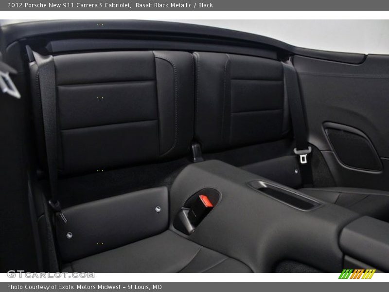 Rear Seat of 2012 New 911 Carrera S Cabriolet