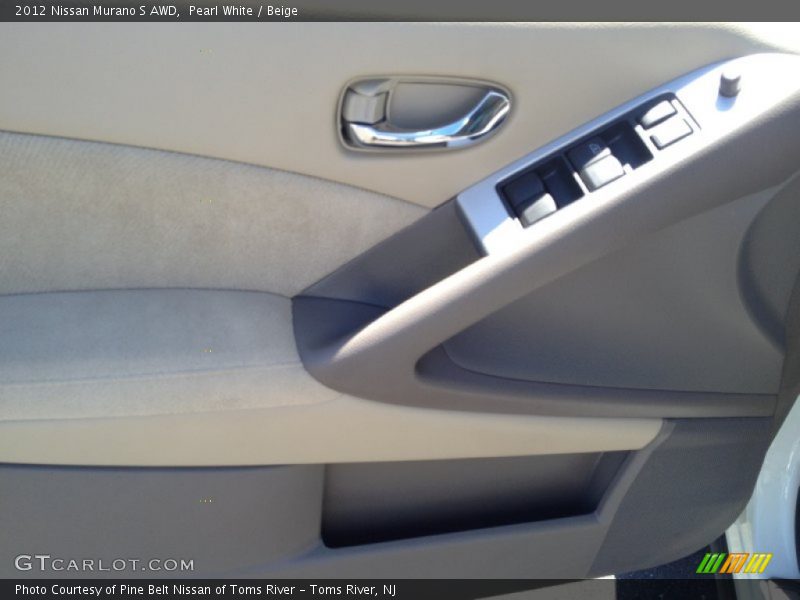 Pearl White / Beige 2012 Nissan Murano S AWD