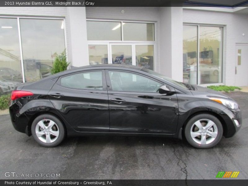 Midnight Black / Gray 2013 Hyundai Elantra GLS