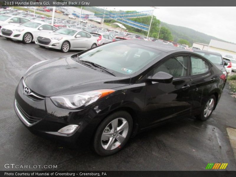 Midnight Black / Gray 2013 Hyundai Elantra GLS