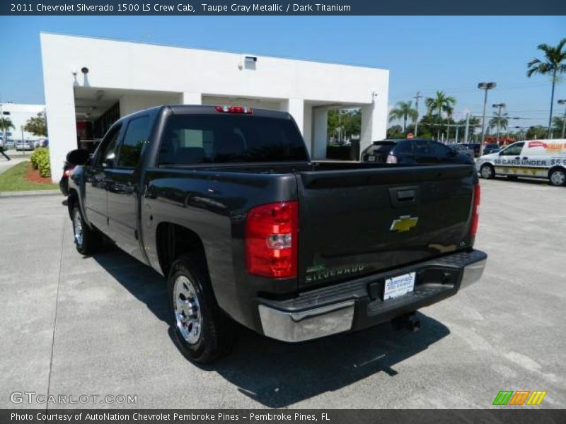 Taupe Gray Metallic / Dark Titanium 2011 Chevrolet Silverado 1500 LS Crew Cab