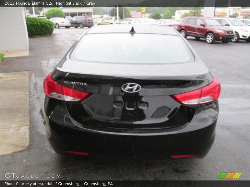 Midnight Black / Gray 2013 Hyundai Elantra GLS
