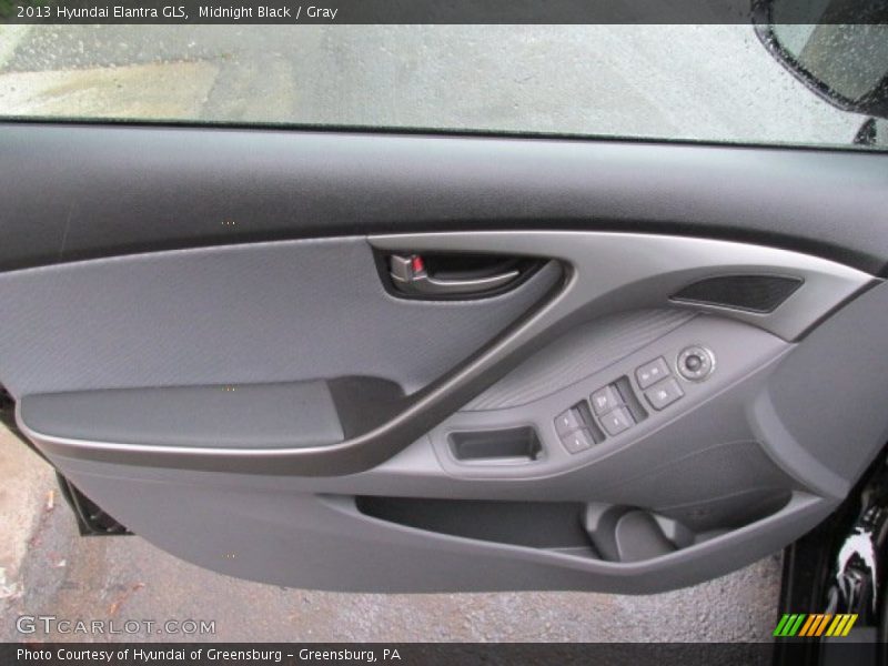 Midnight Black / Gray 2013 Hyundai Elantra GLS