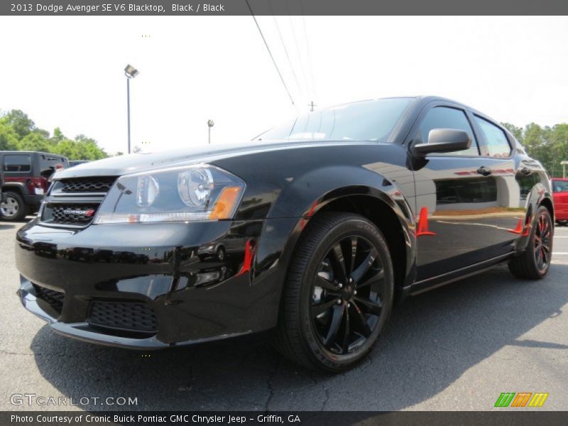 Black / Black 2013 Dodge Avenger SE V6 Blacktop