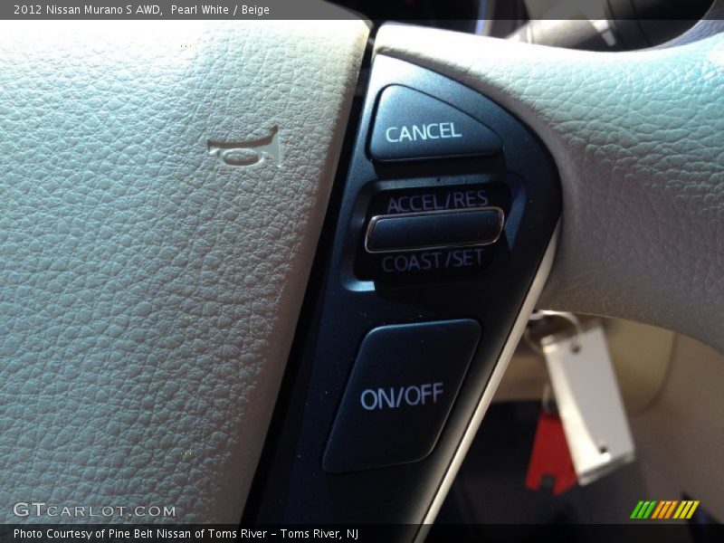 Pearl White / Beige 2012 Nissan Murano S AWD