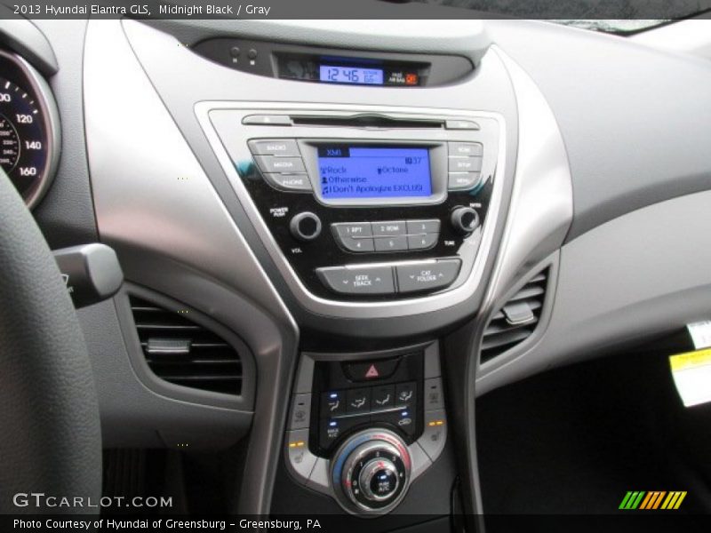 Midnight Black / Gray 2013 Hyundai Elantra GLS
