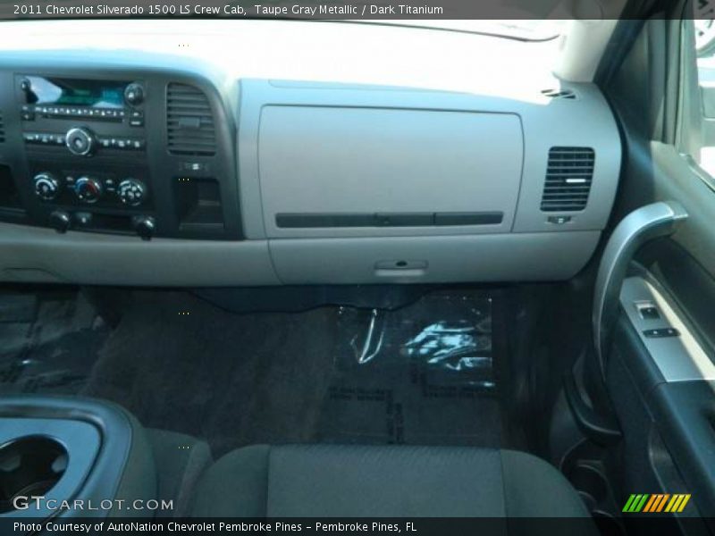 Taupe Gray Metallic / Dark Titanium 2011 Chevrolet Silverado 1500 LS Crew Cab