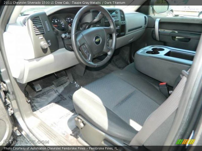 Taupe Gray Metallic / Dark Titanium 2011 Chevrolet Silverado 1500 LS Crew Cab