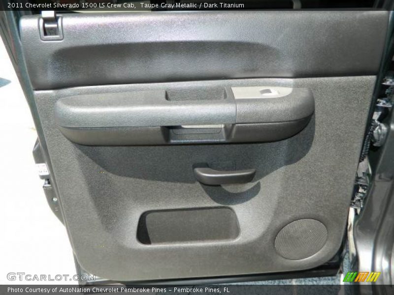 Taupe Gray Metallic / Dark Titanium 2011 Chevrolet Silverado 1500 LS Crew Cab