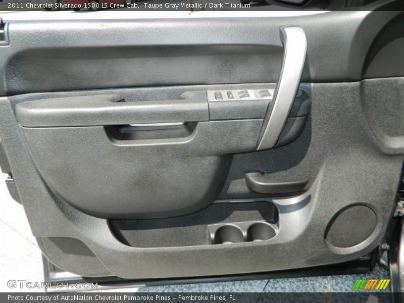 Taupe Gray Metallic / Dark Titanium 2011 Chevrolet Silverado 1500 LS Crew Cab