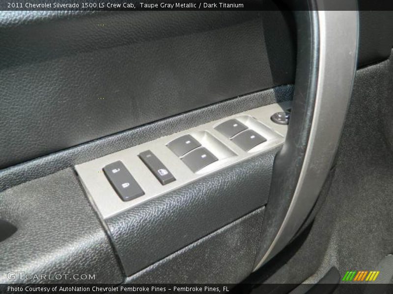 Taupe Gray Metallic / Dark Titanium 2011 Chevrolet Silverado 1500 LS Crew Cab