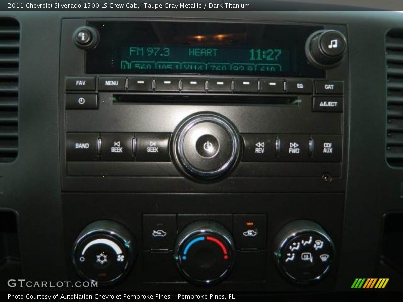 Taupe Gray Metallic / Dark Titanium 2011 Chevrolet Silverado 1500 LS Crew Cab