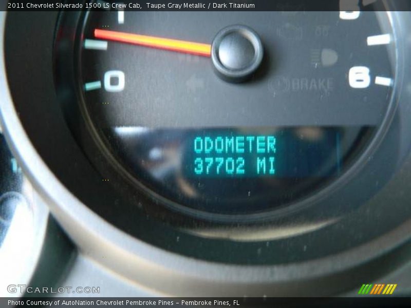 Taupe Gray Metallic / Dark Titanium 2011 Chevrolet Silverado 1500 LS Crew Cab