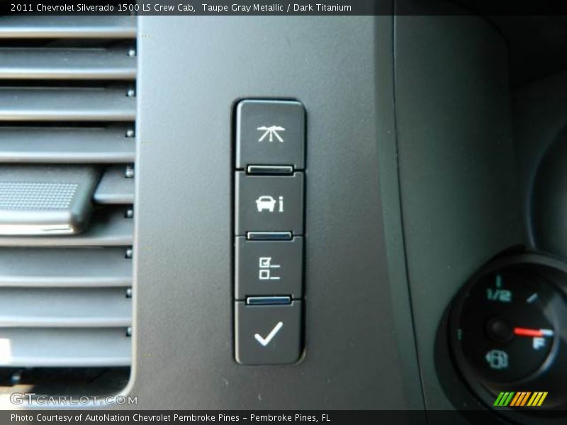 Taupe Gray Metallic / Dark Titanium 2011 Chevrolet Silverado 1500 LS Crew Cab