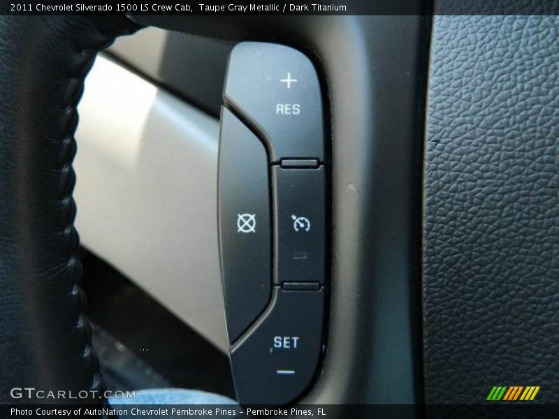 Taupe Gray Metallic / Dark Titanium 2011 Chevrolet Silverado 1500 LS Crew Cab