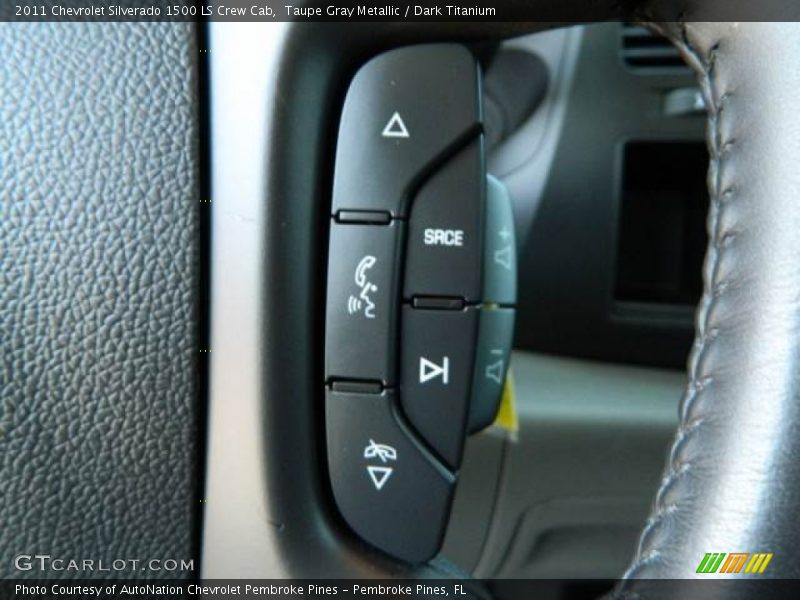 Taupe Gray Metallic / Dark Titanium 2011 Chevrolet Silverado 1500 LS Crew Cab