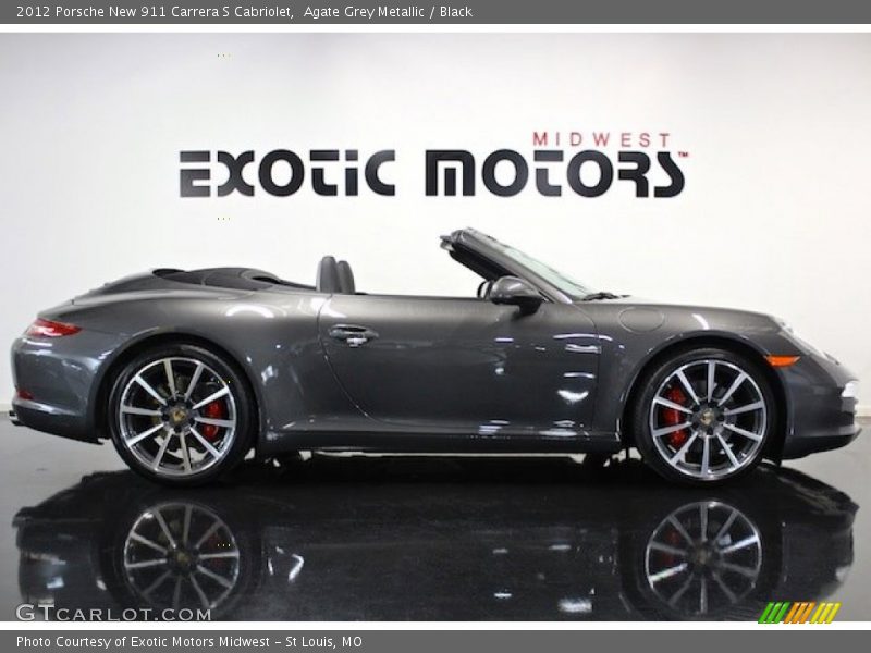 Agate Grey Metallic / Black 2012 Porsche New 911 Carrera S Cabriolet