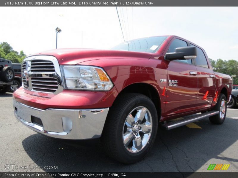 Deep Cherry Red Pearl / Black/Diesel Gray 2013 Ram 1500 Big Horn Crew Cab 4x4