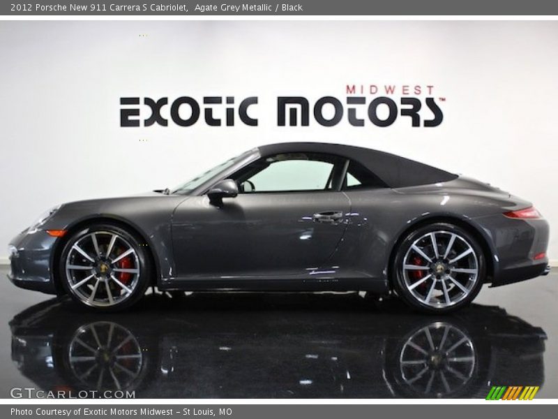 Agate Grey Metallic / Black 2012 Porsche New 911 Carrera S Cabriolet