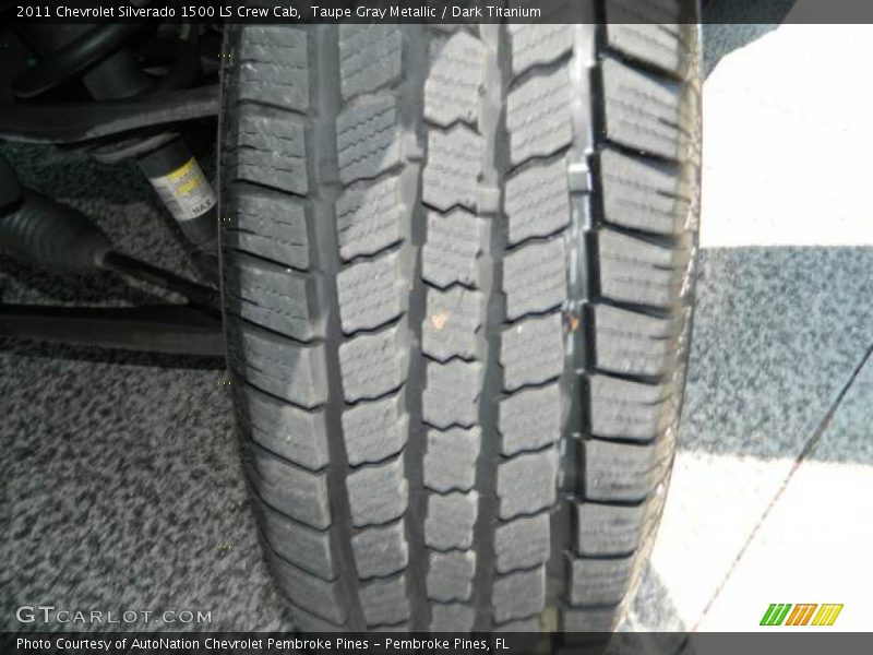 Taupe Gray Metallic / Dark Titanium 2011 Chevrolet Silverado 1500 LS Crew Cab