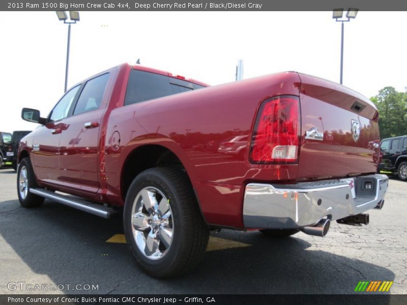 Deep Cherry Red Pearl / Black/Diesel Gray 2013 Ram 1500 Big Horn Crew Cab 4x4