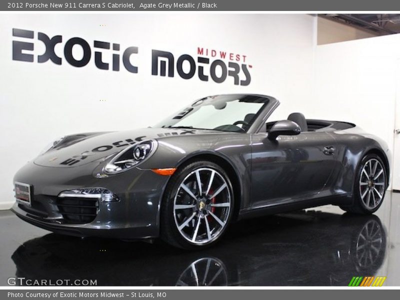 Agate Grey Metallic / Black 2012 Porsche New 911 Carrera S Cabriolet