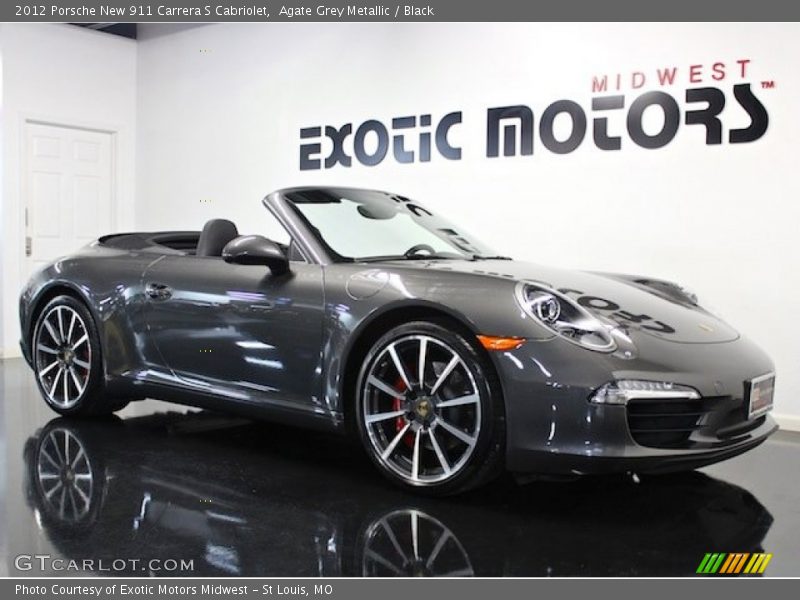 Agate Grey Metallic / Black 2012 Porsche New 911 Carrera S Cabriolet